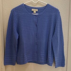 Appleseed's Blue Cardigan size L
